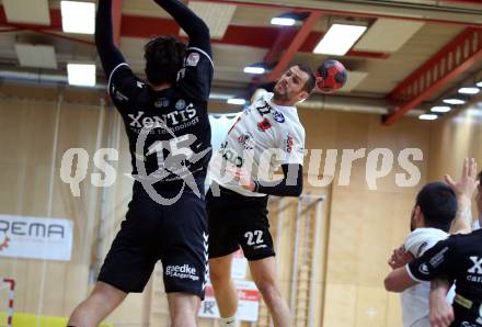 Handball. SC Ferlach gegen Baernbach/Koeflach.  Dean Pomorisac, (SCF). Ferlach, am 18.12.2021.
Foto: Kuess
---
pressefotos, pressefotografie, kuess, qs, qspictures, sport, bild, bilder, bilddatenbank