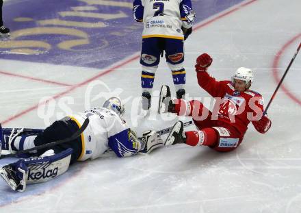 EBEL. Eishockey Bundesliga. KAC gegen	VSV. Torjubel Nicholas Eric Petersen (KAC). Klagenfurt, am 26.12.2021.
Foto: Kuess
www.qspictures.net

---
pressefotos, pressefotografie, kuess, qs, qspictures, sport, bild, bilder, bilddatenbank