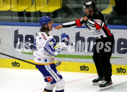 EBEL. Eishockey Bundesliga. VSV gegen HK SZ Olimpija. Torjubel Anton Karlsson  (VSV). Villach, am 28.12.2021.
Foto: Kuess
www.qspictures.net
---
pressefotos, pressefotografie, kuess, qs, qspictures, sport, bild, bilder, bilddatenbank