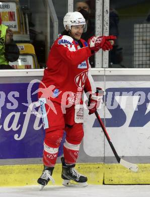 EBEL. Eishockey Bundesliga. KAC gegen	VSV. Torjubel Manuel Ganahl (KAC). Klagenfurt, am 25.1.2022.
Foto: Kuess
www.qspictures.net

---
pressefotos, pressefotografie, kuess, qs, qspictures, sport, bild, bilder, bilddatenbank