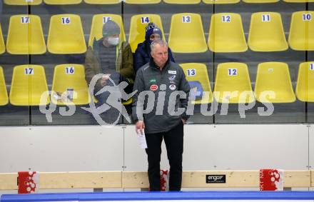 EBEL. Eishockey Bundesliga. VSV gegen Tesla Orli Znojmo. Trainer Rob Daum (VSV). Villach, am 2.2.2022.
Foto: Kuess
www.qspictures.net
---
pressefotos, pressefotografie, kuess, qs, qspictures, sport, bild, bilder, bilddatenbank