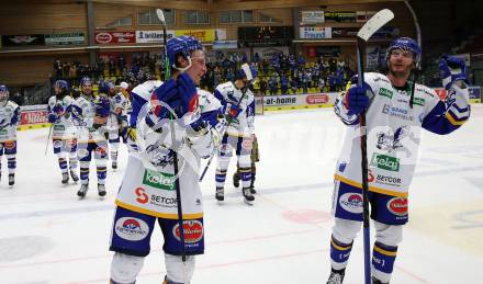 EBEL. Eishockey Bundesliga. VSV gegen Hydro Fehervar AV 19.  Marco Richter, Alexander Rauchenwald (VSV). Villach, am 6.2.2022.
Foto: Kuess
www.qspictures.net
---
pressefotos, pressefotografie, kuess, qs, qspictures, sport, bild, bilder, bilddatenbank