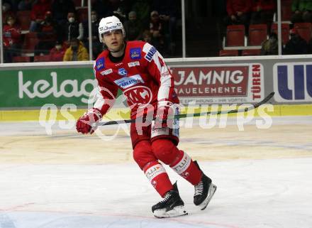 EBEL. Eishockey Bundesliga. KAC gegen	Steinbach Black Wings Linz. Kele Steffler (KAC). Klagenfurt, am 8.2.2022.
Foto: Kuess
www.qspictures.net

---
pressefotos, pressefotografie, kuess, qs, qspictures, sport, bild, bilder, bilddatenbank