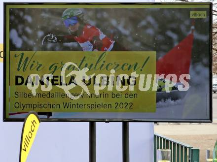 Snowboard. Empfang Silbermedaillengewinnerin Daniela Ulbing. Villach, am 11.2.2022.
Foto: Kuess
www.qspictures.net
---
pressefotos, pressefotografie, kuess, qs, qspictures, sport, bild, bilder, bilddatenbank