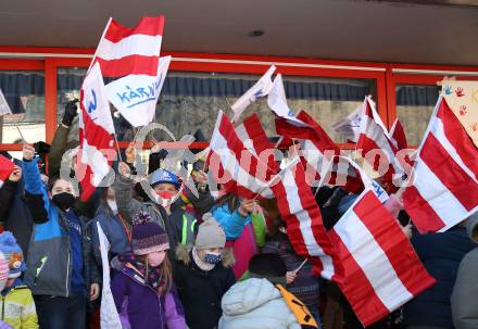 Schi Ski Alpin. Empfang Matthias Mayer.  .   Afritz, 12.2.2022.
Foto: Kuess
www.qspictures.net

---
pressefotos, pressefotografie, kuess, qs, qspictures, sport, bild, bilder, bilddatenbank