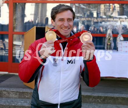 Schi Ski Alpin. Empfang Matthias Mayer. Afritz, 12.2.2022.
Foto: Kuess
www.qspictures.net

---
pressefotos, pressefotografie, kuess, qs, qspictures, sport, bild, bilder, bilddatenbank