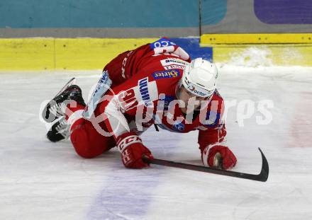 EBEL. Eishockey Bundesliga. KAC gegen	HC Pustertal Woelfe. Matthew Fraser (KAC). Klagenfurt, am 13.2.2022.
Foto: Kuess
www.qspictures.net

---
pressefotos, pressefotografie, kuess, qs, qspictures, sport, bild, bilder, bilddatenbank