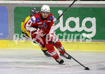 EBEL. Eishockey Bundesliga. KAC gegen	HC Pustertal Woelfe. Kele Steffler (KAC). Klagenfurt, am 13.2.2022.
Foto: Kuess
www.qspictures.net

---
pressefotos, pressefotografie, kuess, qs, qspictures, sport, bild, bilder, bilddatenbank