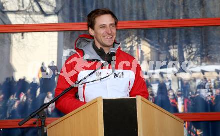 Schi Ski Alpin. Empfang Matthias Mayer.  .   Afritz, 12.2.2022.
Foto: Kuess
www.qspictures.net

---
pressefotos, pressefotografie, kuess, qs, qspictures, sport, bild, bilder, bilddatenbank