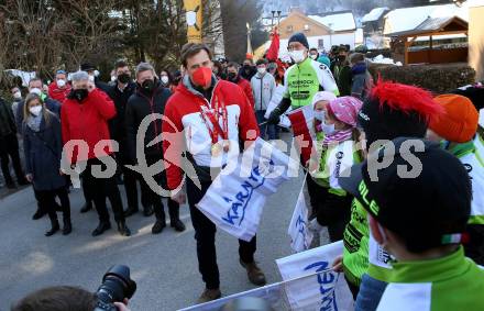 Schi Ski Alpin. Empfang Matthias Mayer.  Afritz, 12.2.2022.
Foto: Kuess
www.qspictures.net

---
pressefotos, pressefotografie, kuess, qs, qspictures, sport, bild, bilder, bilddatenbank