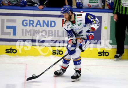 EBEL. Eishockey Bundesliga. VSV gegen HC Pustertal Woelfe.  Kevin Moderer (VSV). Villach, am 16.2.2022.
Foto: Kuess
www.qspictures.net
---
pressefotos, pressefotografie, kuess, qs, qspictures, sport, bild, bilder, bilddatenbank