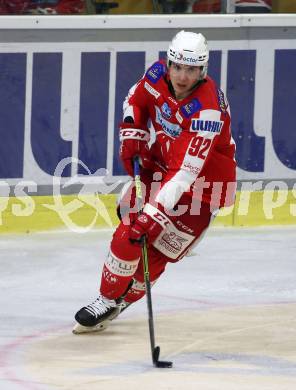 EBEL. Eishockey Bundesliga. KAC gegen	Hydro Fehervar AV 19. Clemens Unterweger (KAC). Klagenfurt, am 18.2.2022.
Foto: Kuess
www.qspictures.net

---
pressefotos, pressefotografie, kuess, qs, qspictures, sport, bild, bilder, bilddatenbank