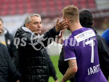 Fussball Bundesliga. SK Austria Klagenfurt gegen Cashpoint SCR Altach. Trainer Peter Pacult, Florian Jaritz (Klagenfurt). Klagenfurt, am 20.2.2022.
Foto: Kuess
www.qspictures.net
---
pressefotos, pressefotografie, kuess, qs, qspictures, sport, bild, bilder, bilddatenbank