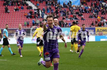 Fussball Bundesliga. SK Austria Klagenfurt gegen Cashpoint SCR Altach.  Torjubel Alex Timossi Andersson (Klagenfurt). Klagenfurt, am 20.2.2022.
Foto: Kuess
www.qspictures.net
---
pressefotos, pressefotografie, kuess, qs, qspictures, sport, bild, bilder, bilddatenbank