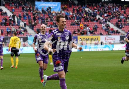 Fussball Bundesliga. SK Austria Klagenfurt gegen Cashpoint SCR Altach.  Torjubel Alex Timossi Andersson (Klagenfurt). Klagenfurt, am 20.2.2022.
Foto: Kuess
www.qspictures.net
---
pressefotos, pressefotografie, kuess, qs, qspictures, sport, bild, bilder, bilddatenbank