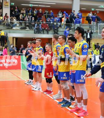 Volleyball MEVZA League 2022 - Final Four. ACH Volley Ljubljana gegen SK Zadruga Aich/Dob.   (Aich/Dob). Bleiburg, am 19.2.2022.
Foto: Kuess
www.qspictures.net
---
pressefotos, pressefotografie, kuess, qs, qspictures, sport, bild, bilder, bilddatenbank