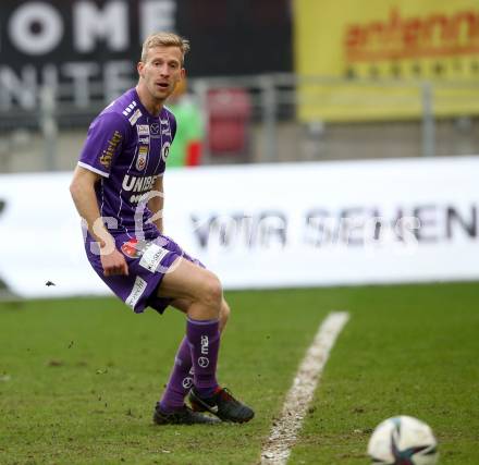 Fussball Bundesliga. SK Austria Klagenfurt gegen Cashpoint SCR Altach.  Christopher Cvetko (Klagenfurt). Klagenfurt, am 20.2.2022.
Foto: Kuess
www.qspictures.net
---
pressefotos, pressefotografie, kuess, qs, qspictures, sport, bild, bilder, bilddatenbank