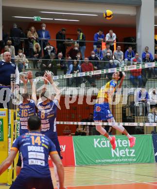 Volleyball MEVZA League 2022 - Final Four. ACH Volley Ljubljana gegen SK Zadruga Aich/Dob. Xander Ketrzynski  (Aich/Dob). Bleiburg, am 19.2.2022.
Foto: Kuess
www.qspictures.net
---
pressefotos, pressefotografie, kuess, qs, qspictures, sport, bild, bilder, bilddatenbank