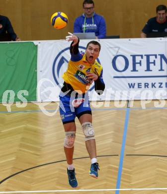 Volleyball MEVZA League 2022 - Final Four. ACH Volley Ljubljana gegen SK Zadruga Aich/Dob. Marek Gergely  (Aich/Dob). Bleiburg, am 19.2.2022.
Foto: Kuess
www.qspictures.net
---
pressefotos, pressefotografie, kuess, qs, qspictures, sport, bild, bilder, bilddatenbank