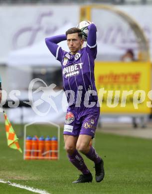 Fussball Bundesliga. SK Austria Klagenfurt gegen Cashpoint SCR Altach.  Till Schumacher (Klagenfurt). Klagenfurt, am 20.2.2022.
Foto: Kuess
www.qspictures.net
---
pressefotos, pressefotografie, kuess, qs, qspictures, sport, bild, bilder, bilddatenbank