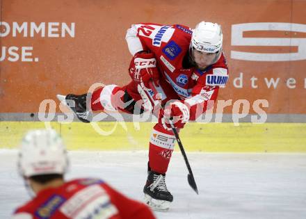 EBEL. Eishockey Bundesliga. KAC gegen	Tesla Orli Znojmo.  Rok Ticar (KAC). Klagenfurt, am 18.2.2022.
Foto: Kuess
www.qspictures.net

---
pressefotos, pressefotografie, kuess, qs, qspictures, sport, bild, bilder, bilddatenbank