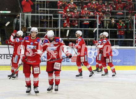 EBEL. Eishockey Bundesliga. KAC gegen	Tesla Orli Znojmo. Nikolaus Kraus, Rok Ticar (KAC). Klagenfurt, am 18.2.2022.
Foto: Kuess
www.qspictures.net

---
pressefotos, pressefotografie, kuess, qs, qspictures, sport, bild, bilder, bilddatenbank