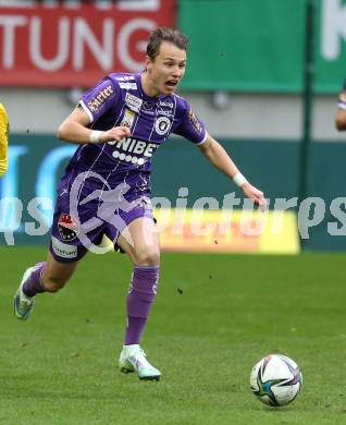 Fussball Bundesliga. SK Austria Klagenfurt gegen Cashpoint SCR Altach.  Alex Timossi Andersson (Klagenfurt). Klagenfurt, am 20.2.2022.
Foto: Kuess
www.qspictures.net
---
pressefotos, pressefotografie, kuess, qs, qspictures, sport, bild, bilder, bilddatenbank