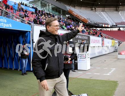 Fussball Bundesliga. SK Austria Klagenfurt gegen SV Guntamatic Ried.  Tono Hoenigmann,. Klagenfurt, am 27.2.2022.
Foto: Kuess
www.qspictures.net
---
pressefotos, pressefotografie, kuess, qs, qspictures, sport, bild, bilder, bilddatenbank