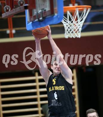 Basketball 2. Liga 2021/2022. Grunddurchgang 17. Runde.  KOS Celovec gegen  Guessing/Jennersdorf Blackbirds.  Sebastian Koch  (Blackbirds). Klagenfurt, am 27.2.2022.
Foto: Kuess
www.qspictures.net
---
pressefotos, pressefotografie, kuess, qs, qspictures, sport, bild, bilder, bilddatenbank