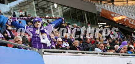 Fussball Bundesliga. SK Austria Klagenfurt gegen SV Guntamatic Ried.  Fan (Klagenfurt). Klagenfurt, am 27.2.2022.
Foto: Kuess
www.qspictures.net
---
pressefotos, pressefotografie, kuess, qs, qspictures, sport, bild, bilder, bilddatenbank