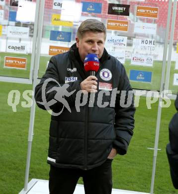 Fussball Bundesliga. SK Austria Klagenfurt gegen SV Guntamatic Ried.  Trainer Wolfgang Schellenberg (Klagenfurt). Klagenfurt, am 27.2.2022.
Foto: Kuess
www.qspictures.net
---
pressefotos, pressefotografie, kuess, qs, qspictures, sport, bild, bilder, bilddatenbank