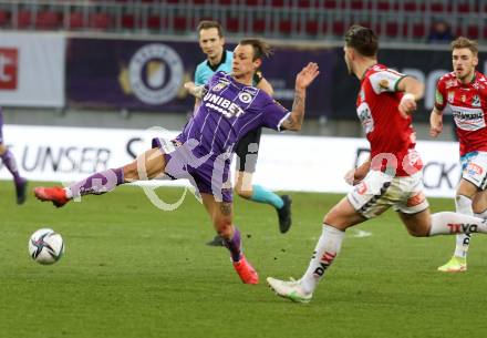 Fussball Bundesliga. SK Austria Klagenfurt gegen SV Guntamatic Ried.  Rajko Rep (Klagenfurt). Klagenfurt, am 27.2.2022.
Foto: Kuess
www.qspictures.net
---
pressefotos, pressefotografie, kuess, qs, qspictures, sport, bild, bilder, bilddatenbank