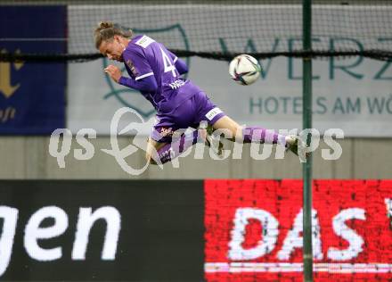 Fussball Bundesliga. SK Austria Klagenfurt gegen SV Guntamatic Ried.  Patrick Greil (Klagenfurt). Klagenfurt, am 27.2.2022.
Foto: Kuess
www.qspictures.net
---
pressefotos, pressefotografie, kuess, qs, qspictures, sport, bild, bilder, bilddatenbank