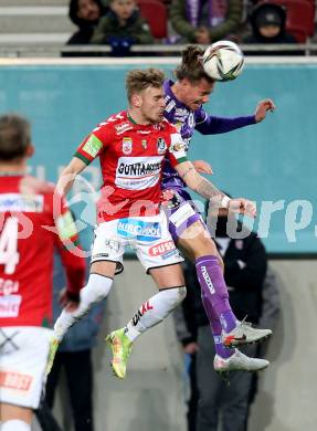 Fussball Bundesliga. SK Austria Klagenfurt gegen SV Guntamatic Ried.  Patrick Greil (Klagenfurt). Klagenfurt, am 27.2.2022.
Foto: Kuess
www.qspictures.net
---
pressefotos, pressefotografie, kuess, qs, qspictures, sport, bild, bilder, bilddatenbank