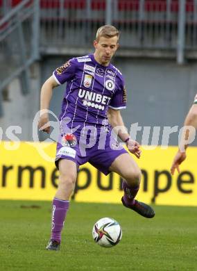 Fussball Bundesliga. SK Austria Klagenfurt gegen SV Guntamatic Ried.  Christopher Cvetko (Klagenfurt). Klagenfurt, am 27.2.2022.
Foto: Kuess
www.qspictures.net
---
pressefotos, pressefotografie, kuess, qs, qspictures, sport, bild, bilder, bilddatenbank