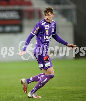 Fussball Bundesliga. SK Austria Klagenfurt gegen SV Guntamatic Ried.  Ivan Saravanja (Klagenfurt). Klagenfurt, am 27.2.2022.
Foto: Kuess
www.qspictures.net
---
pressefotos, pressefotografie, kuess, qs, qspictures, sport, bild, bilder, bilddatenbank