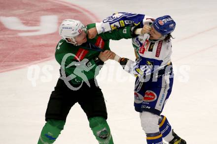 EBEL. Eishockey Bundesliga. VSV gegen HK SZ Olimpija Ljubljana.  Marco Richter,  (VSV), Mark Cepon  (Laibach). Villach, am 9.3.2022.
Foto: Kuess
www.qspictures.net
---
pressefotos, pressefotografie, kuess, qs, qspictures, sport, bild, bilder, bilddatenbank