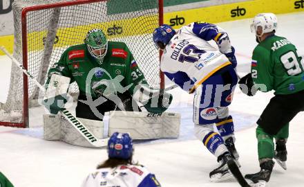 EBEL. Eishockey Bundesliga. VSV gegen HK SZ Olimpija Ljubljana.  Chris Collins,  (VSV), Zan Us  (Laibach). Villach, am 9.3.2022.
Foto: Kuess
www.qspictures.net
---
pressefotos, pressefotografie, kuess, qs, qspictures, sport, bild, bilder, bilddatenbank