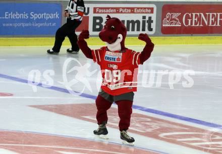 EBEL. Eishockey Bundesliga. KAC gegen	spusu Vienna Capitals. Maskottchen Lindi (KAC). Klagenfurt, am 11.3.2022.
Foto: Kuess
www.qspictures.net

---
pressefotos, pressefotografie, kuess, qs, qspictures, sport, bild, bilder, bilddatenbank