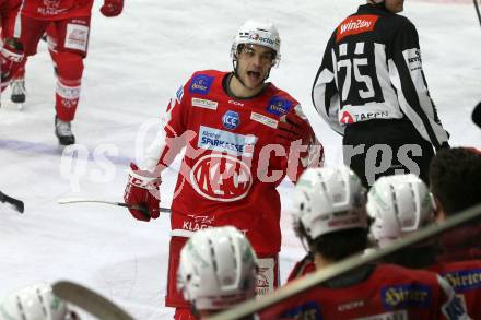 EBEL. Eishockey Bundesliga. KAC gegen	spusu Vienna Capitals. Torjubel Lukas Haudum,  (KAC). Klagenfurt, am 11.3.2022.
Foto: Kuess
www.qspictures.net

---
pressefotos, pressefotografie, kuess, qs, qspictures, sport, bild, bilder, bilddatenbank