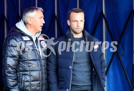 Fussball Bundesliga. Play-off. SK Austria Klagenfurt gegen Rapid Wien.  Trainer Peter Pacult,  (Klagenfurt),  Trainer Ferdinand Feldhofer (Rapid). Klagenfurt, am 13.3.2022.
Foto: Kuess
www.qspictures.net
---
pressefotos, pressefotografie, kuess, qs, qspictures, sport, bild, bilder, bilddatenbank