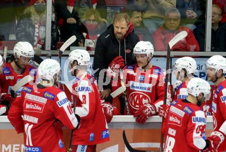 EBEL. Eishockey Bundesliga. KAC gegen	spusu Vienna Capitals. Trainer Petri Matikainen (KAC). Klagenfurt, am 13.3.2022.
Foto: Kuess
www.qspictures.net

---
pressefotos, pressefotografie, kuess, qs, qspictures, sport, bild, bilder, bilddatenbank