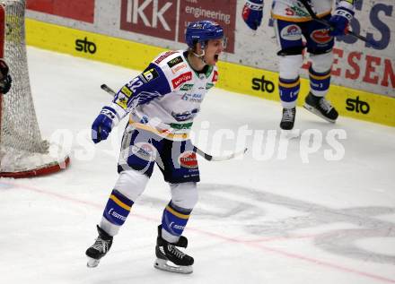 EBEL. Eishockey Bundesliga. VSV gegen Hydro Fehervar AV 19.  Torjubel Benjamin Lanzinger (VSV). Villach, am 1.4.2022.
Foto: Kuess
www.qspictures.net
---
pressefotos, pressefotografie, kuess, qs, qspictures, sport, bild, bilder, bilddatenbank