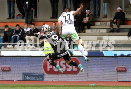 Fussball Bundesliga. Meistergruppe. WAC gegen SK Puntigamer Sturm Graz.  Dario Vizinger,  (WAC), Jusuf Gazibegovic  (Graz). Wolfsberg, am 3.4.2022.
Foto: Kuess
www.qspictures.net
---
pressefotos, pressefotografie, kuess, qs, qspictures, sport, bild, bilder, bilddatenbank