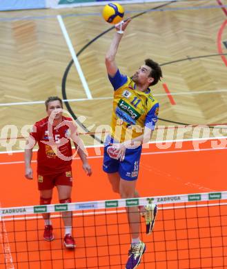 Volleyball. Austrian Volley League Men. SK Zadruga Aich/Dob gegen VCA Amstetten NOE. Marino Marelic  (Aich). Bleiburg, 2.4.2022.
Foto: Kuess
www.qspictures.net
---
pressefotos, pressefotografie, kuess, qs, qspictures, sport, bild, bilder, bilddatenbank