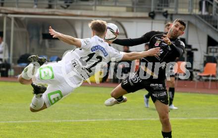 Fussball Bundesliga. Meistergruppe. WAC gegen SK Puntigamer Sturm Graz.  Tai Taribo, (WAC), David Affengruber   (Graz). Wolfsberg, am 3.4.2022.
Foto: Kuess
www.qspictures.net
---
pressefotos, pressefotografie, kuess, qs, qspictures, sport, bild, bilder, bilddatenbank