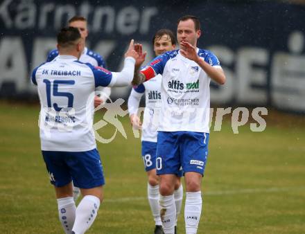 Fussball Regionalliga. Treibach gegen Spittal. Torjubel Kevin Vaschauner   (Treibach). Treibach, 2.4.2022.
Foto: Kuess
---
pressefotos, pressefotografie, kuess, qs, qspictures, sport, bild, bilder, bilddatenbank