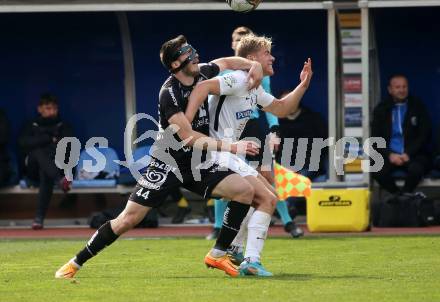 Fussball Bundesliga. Meistergruppe. WAC gegen SK Puntigamer Sturm Graz.  Luka Lochoshvili, (WAC),  Rasmus Winther Hoejlund  (Graz). Wolfsberg, am 3.4.2022.
Foto: Kuess
www.qspictures.net
---
pressefotos, pressefotografie, kuess, qs, qspictures, sport, bild, bilder, bilddatenbank