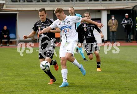 Fussball Bundesliga. Meistergruppe. WAC gegen SK Puntigamer Sturm Graz.  Michael Liendl, (WAC), Alexander Prass   (Graz). Wolfsberg, am 3.4.2022.
Foto: Kuess
www.qspictures.net
---
pressefotos, pressefotografie, kuess, qs, qspictures, sport, bild, bilder, bilddatenbank