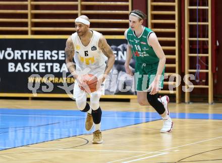 Basketball Zweite Liga 2021/2022. Playdown 1.  Woerthersee Piraten gegen Future Team Steiermark.  Shawn Ray (Piraten), Daniel Grgic  (Steiermark). Klagenfurt, am 3.4.2022. 
Foto: Kuess
www.qspictures.net

---
pressefotos, pressefotografie, kuess, qs, qspictures, sport, bild, bilder, bilddatenbank